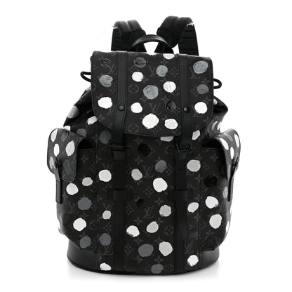 Louis Vuitton LV X YK Monogram Eclipse Dots Christopher MM Backpack Black 1 of 9