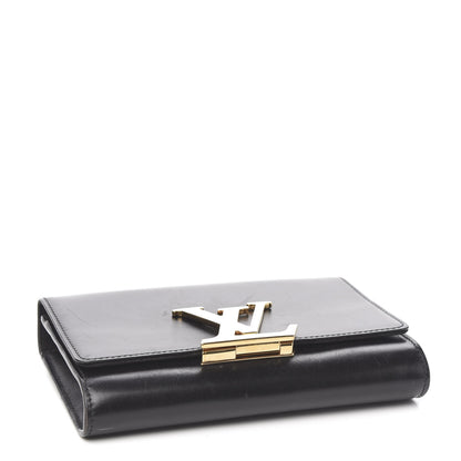 Louis Vuitton Calfskin Chain Louise MM Black 3 of 11