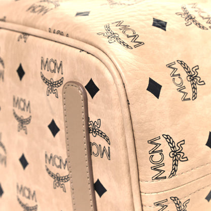 MCM Visetos Medium Liz Reversible Shopper Tote Beige 10 of 18