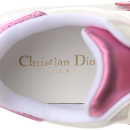 Christian Dior Laminated Calfskin Dior-ID Platform Sneakers 38 White Metallic Pink 7 of 9