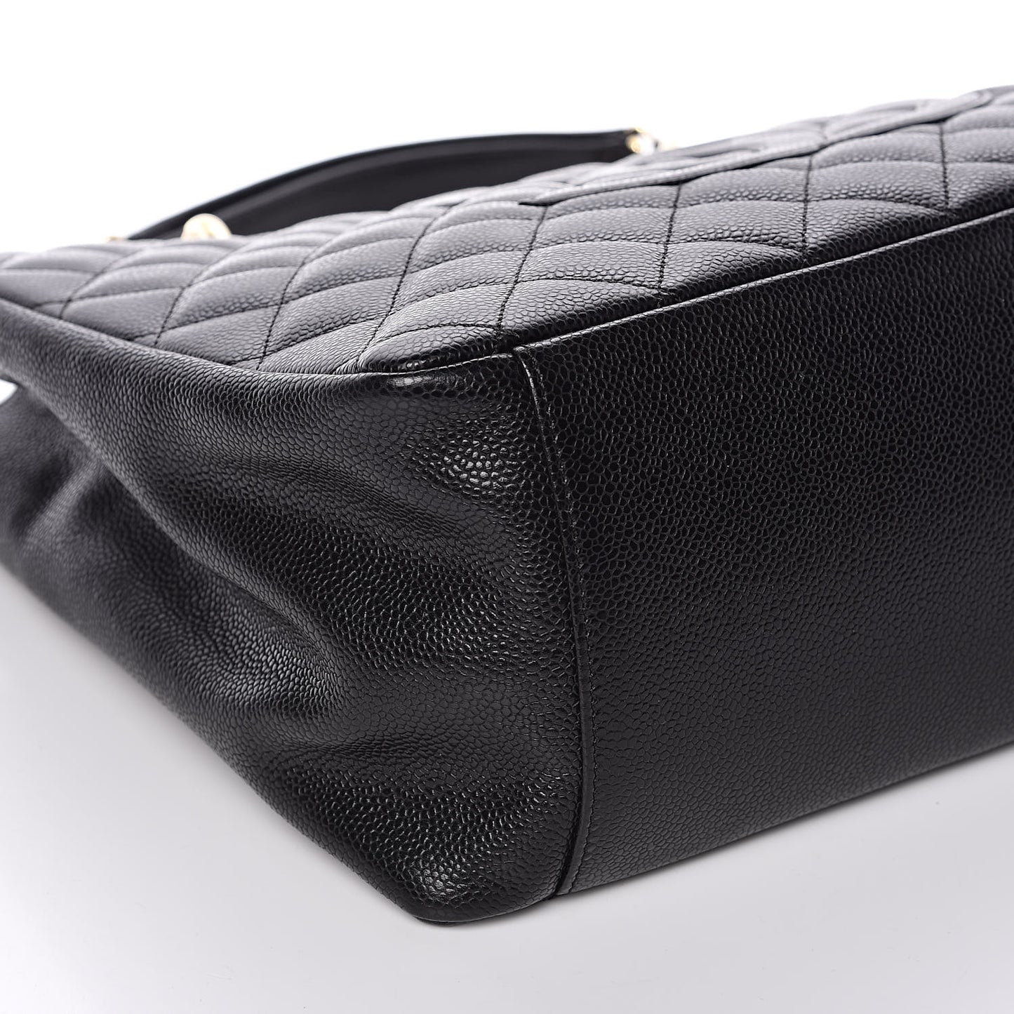 Caviar Quilted Grand Shopping Tote GST Black