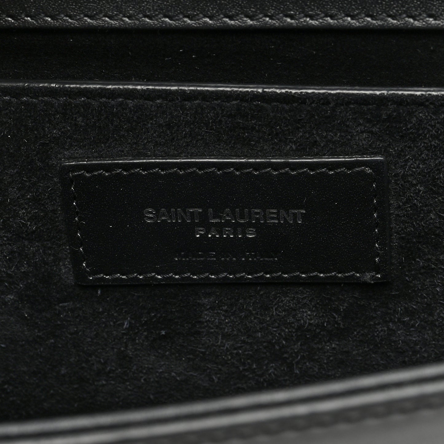 Smooth Calfskin Small Classic Monogram Kate Tassel Satchel Black