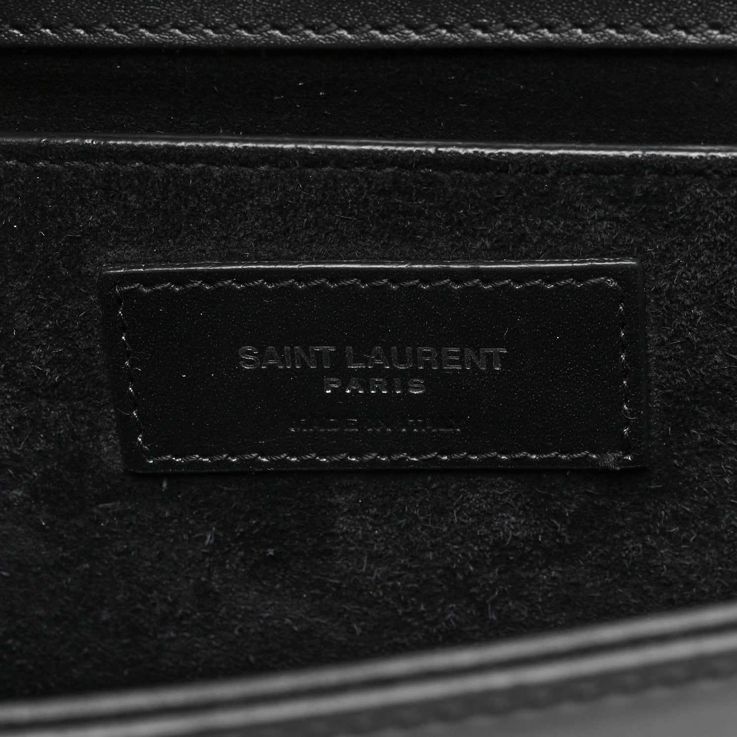 Saint Laurent Smooth Calfskin Small Classic Monogram Kate Tassel Satchel Black 6 of 9