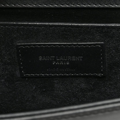 Saint Laurent Smooth Calfskin Small Classic Monogram Kate Tassel Satchel Black 6 of 9