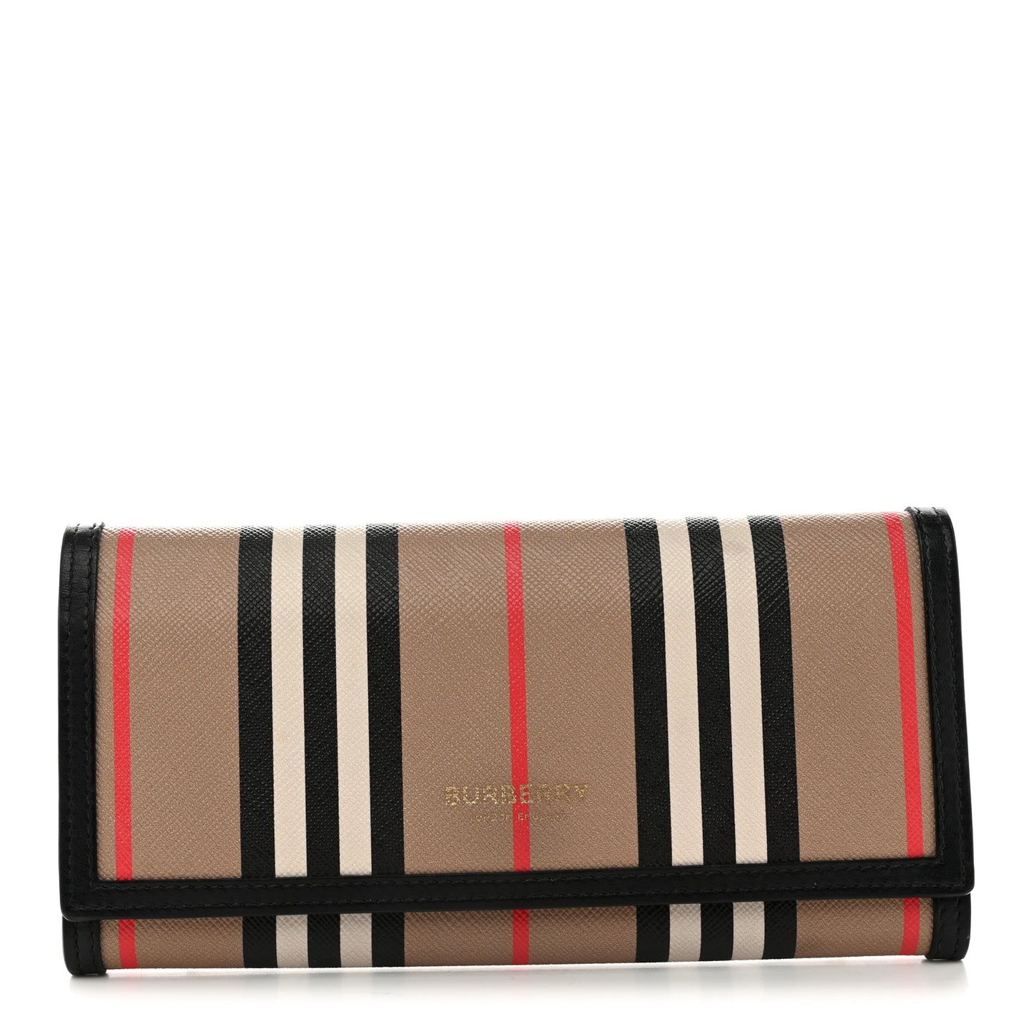 E-Canvas Icon Stripe Halton Continental Wallet Archive Beige