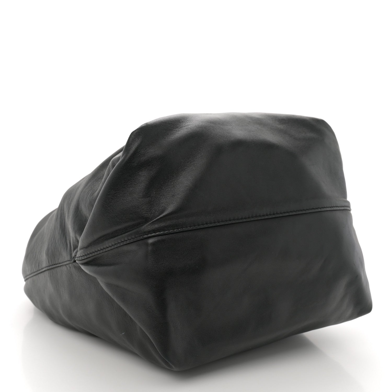 Saint Laurent Lambskin Teddy Drawstring Bag Black 5 of 12