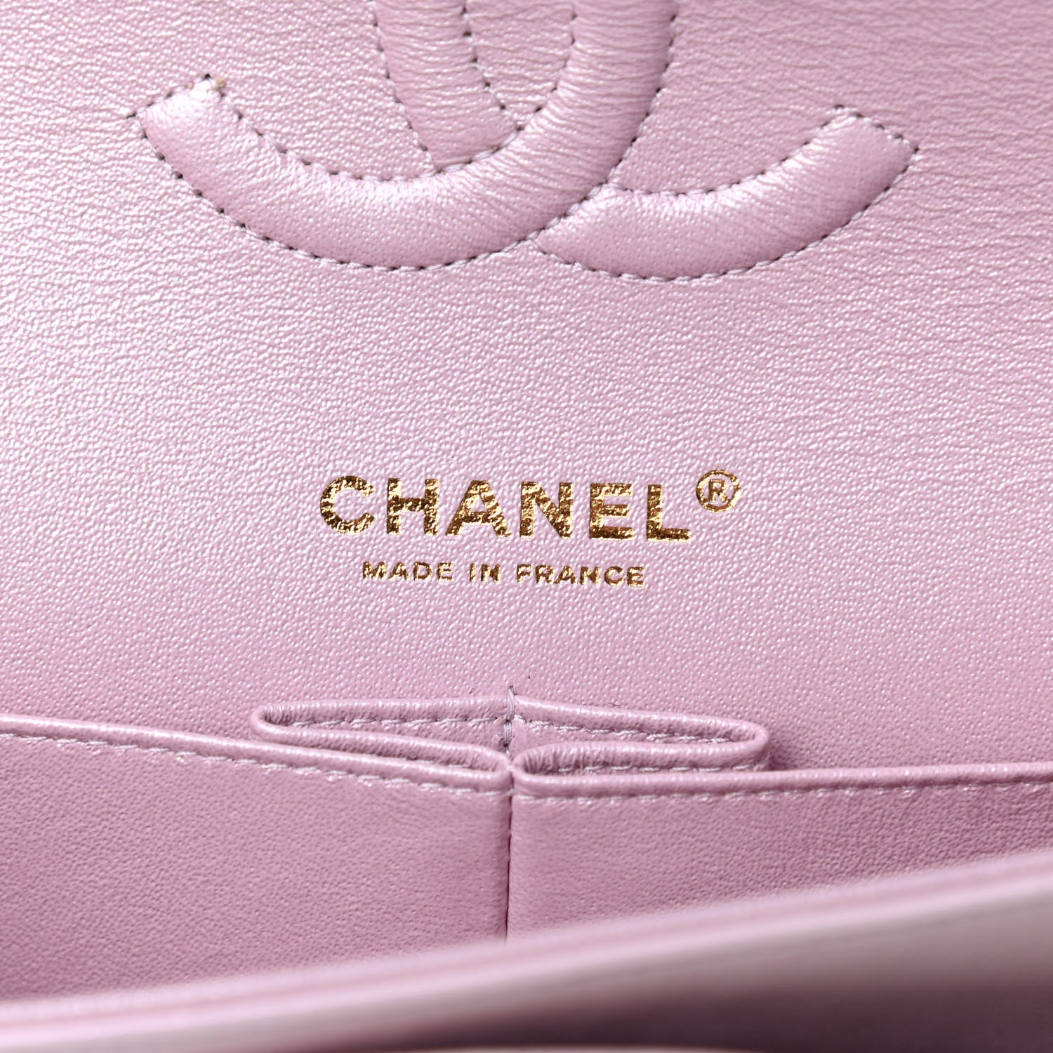 Chanel Iridescent Calfskin Quilted Medium Double Flap Light Pink 6 of 11