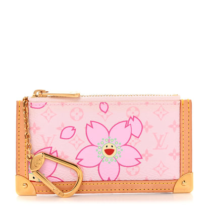 Louis Vuitton Monogram Cherry Blossom Key Pouch Pink 1 of 10