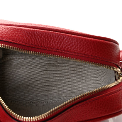 Gucci Pebbled Calfskin Small Soho Disco Bag Vibrant Red 6 of 7