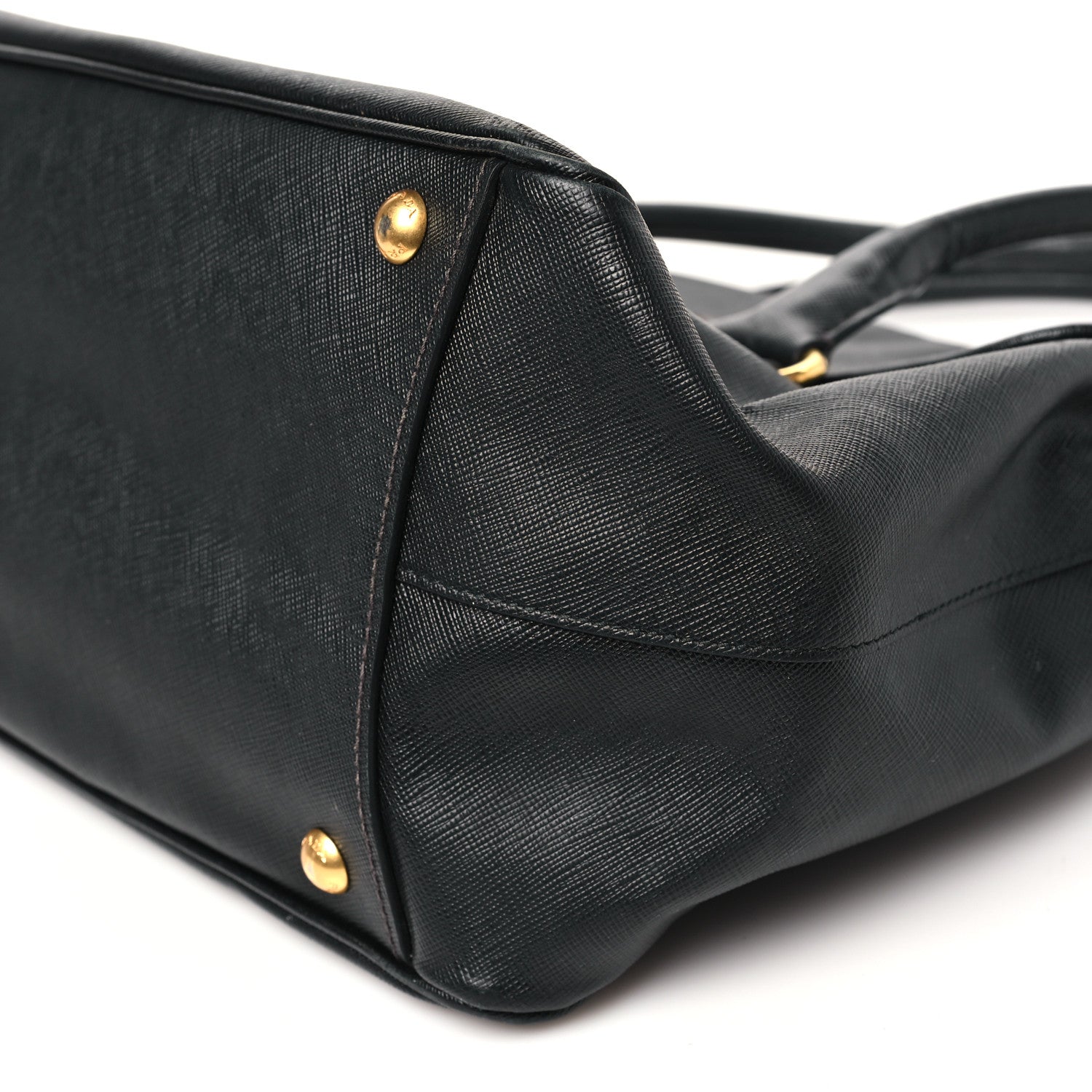 Prada Saffiano Top Handle Satchel Black 9 of 9