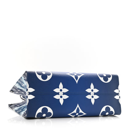Louis Vuitton Monogram Escale Onthego GM Blue 4 of 9