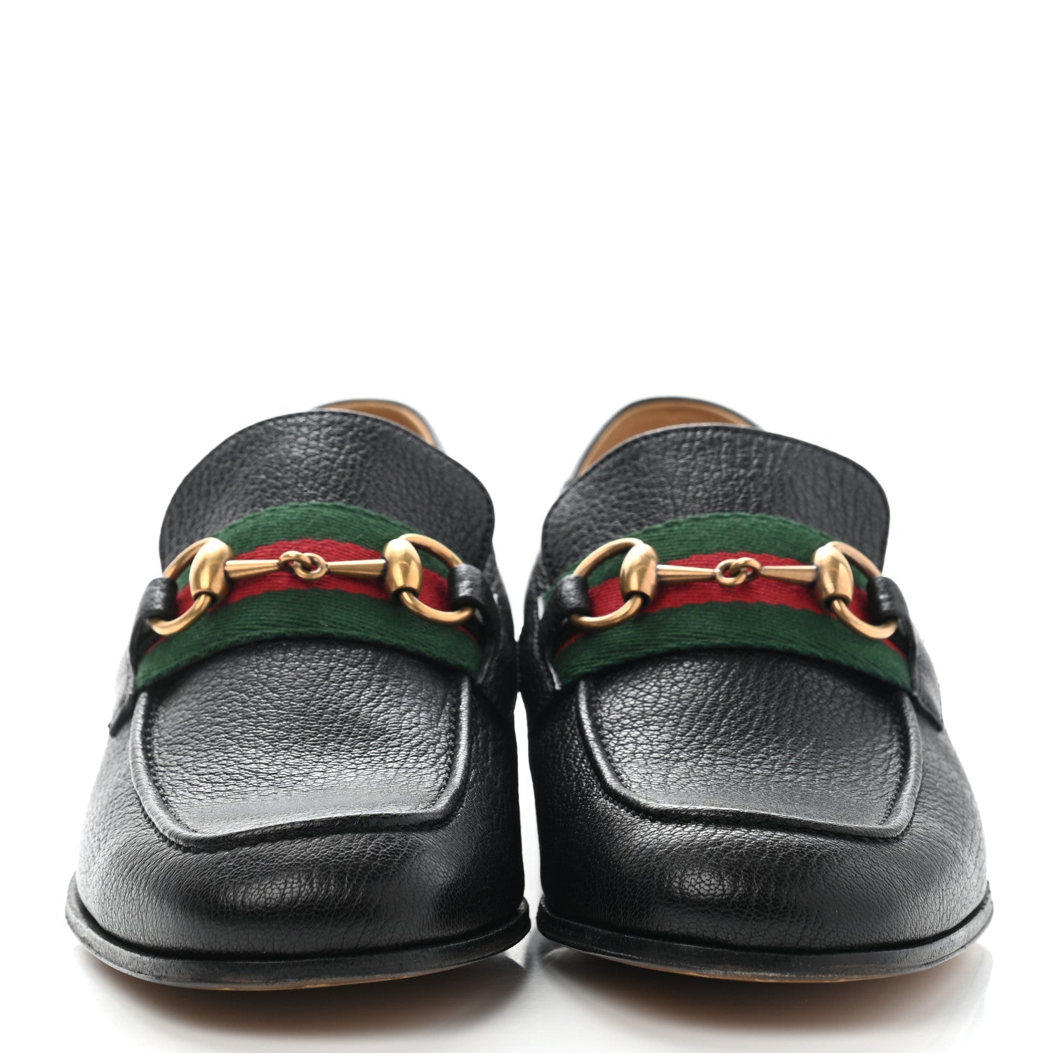 Gucci Havely Kid Web Mens Horsebit Loafers 6 Black 2 of 9