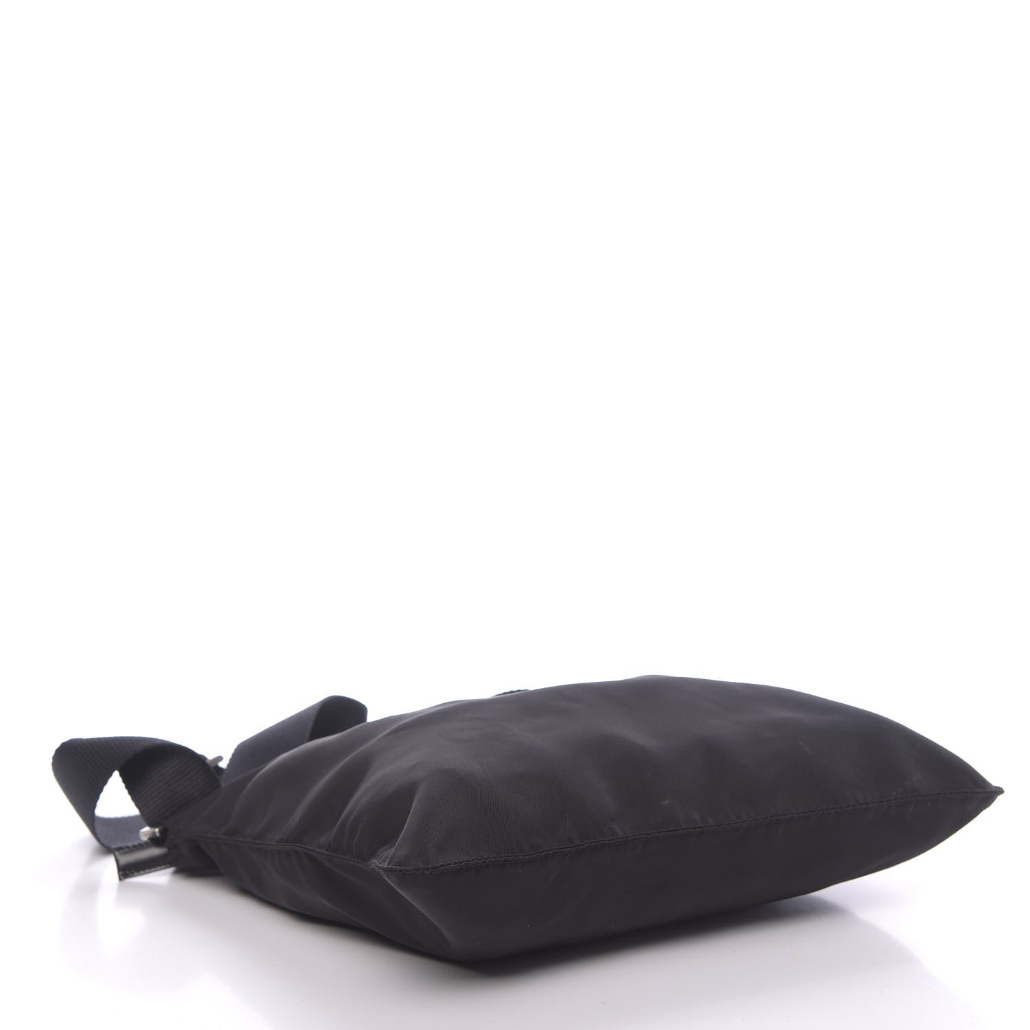 Prada Nylon Vela Flat Messenger Bag Black 4 of 10