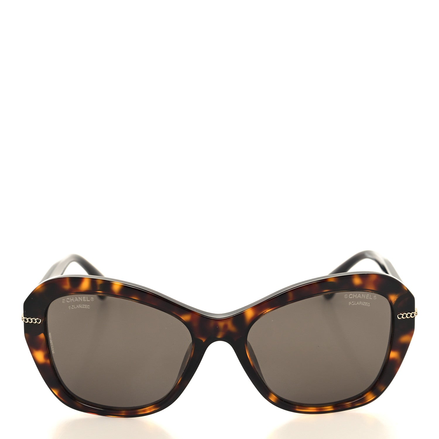 Chanel Acetate Polarized CC Butterfly Sunglasses 5510 Dark Tortoise 2 of 8