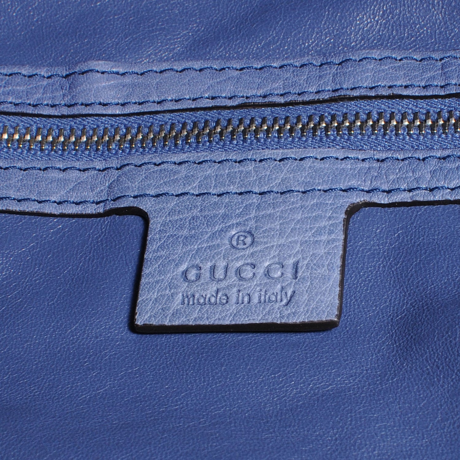 Gucci Python Bamboo Bar Large Tote Blue 7 of 8