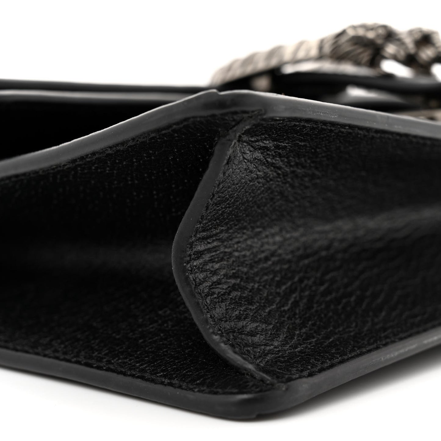 Jacquard Black Denim GG Monogram Textured Dollar Calfskin Small Dionysus Shoulder Bag Black Ivory