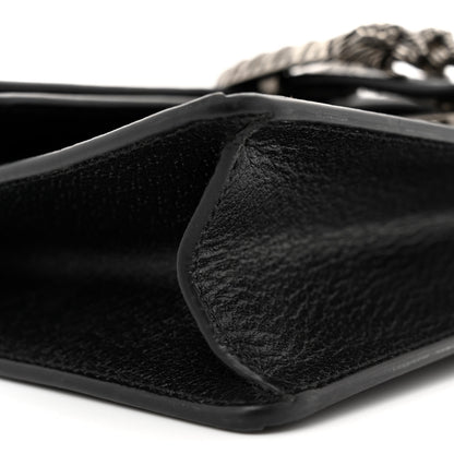 Gucci Jacquard Black Denim GG Monogram Textured Dollar Calfskin Small Dionysus Shoulder Bag Black Ivory 9 of 12