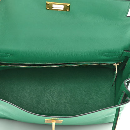 Hermes Evercolor Kelly Retourne 28 Vert Vertigo 5 of 15