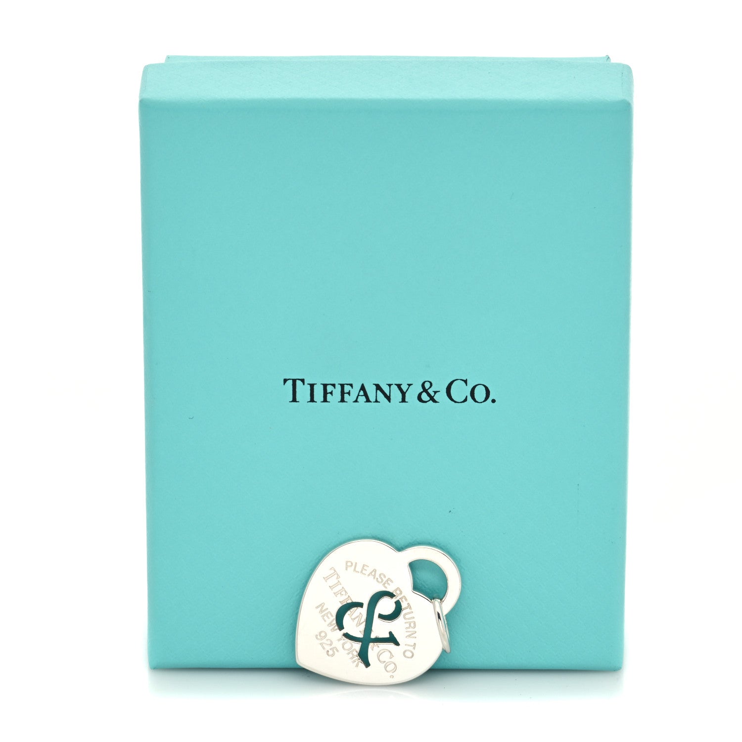 Tiffany Sterling Silver Return to Tiffany Ampersand Heart Charm 5 of 5