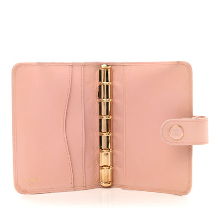 Chanel Grained Calfskin CC Button Pocket Agenda Cover Pink 5 of 12