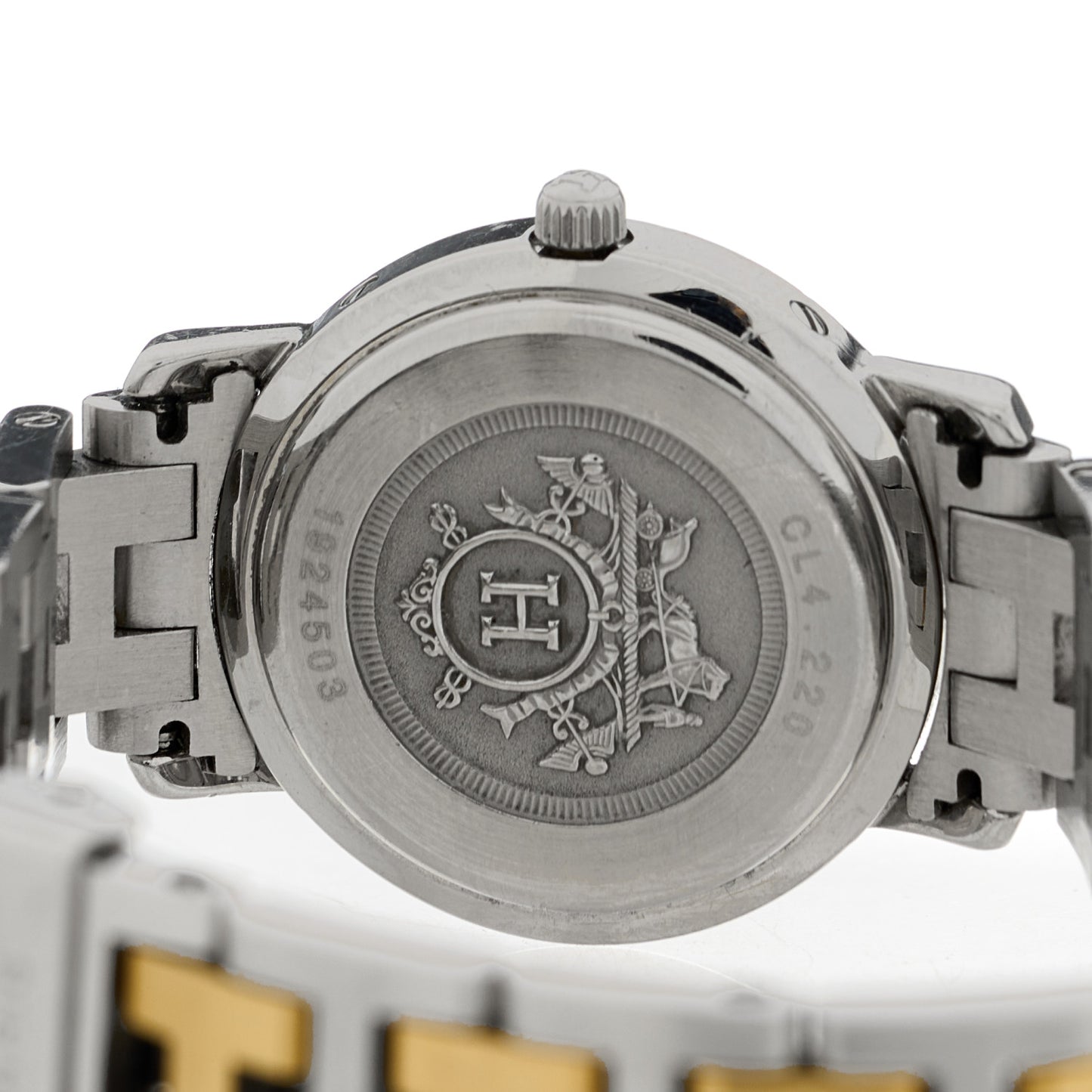 Stainless Steel 24mm Clipper Quartz Watch Gold