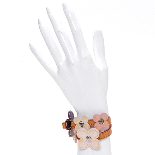 Louis Vuitton Patent Fleur Double Wrap Bracelet 2 of 7