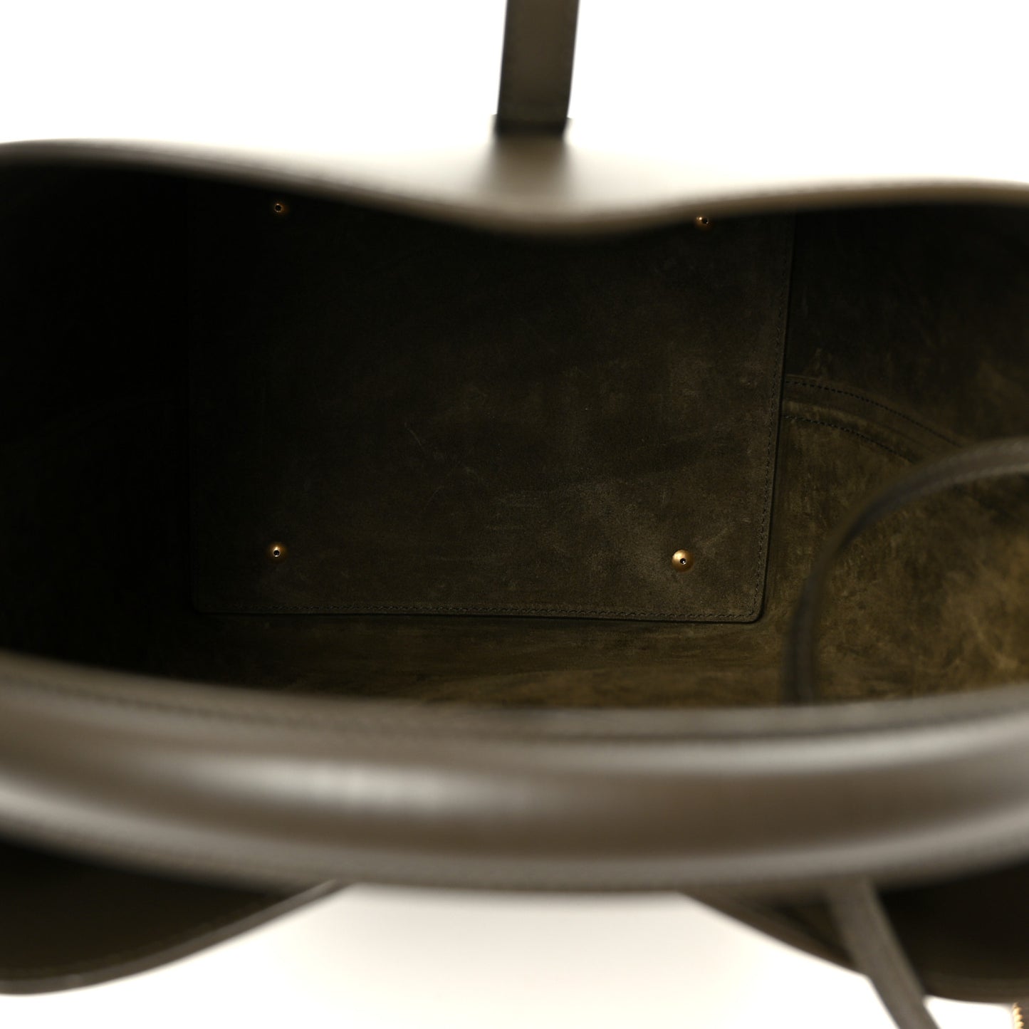 Shiny Calfskin Le 37 Bucket Bag Deep Musk