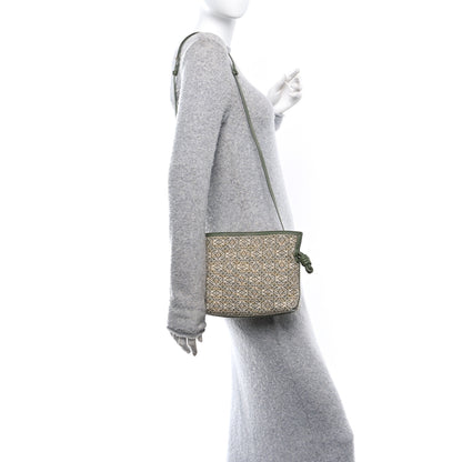 Loewe Jacquard Anagram Calfskin Mini Flamenco Knot Clutch Vintage Khaki 2 of 10