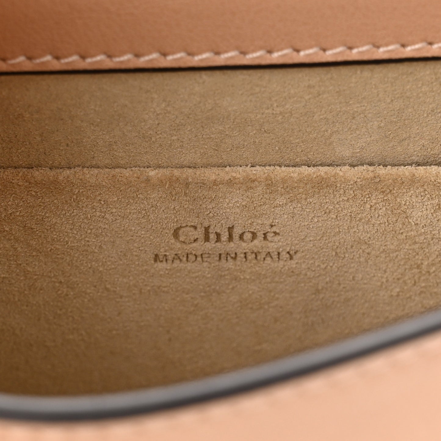 Calfskin Suede Small Nile Bracelet Bag Biscotti Beige