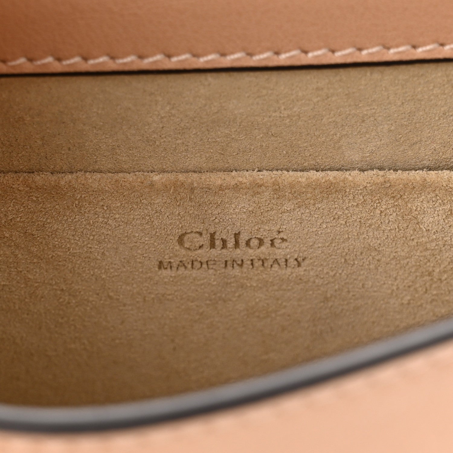 Chloe Calfskin Suede Small Nile Bracelet Bag Biscotti Beige 6 of 9