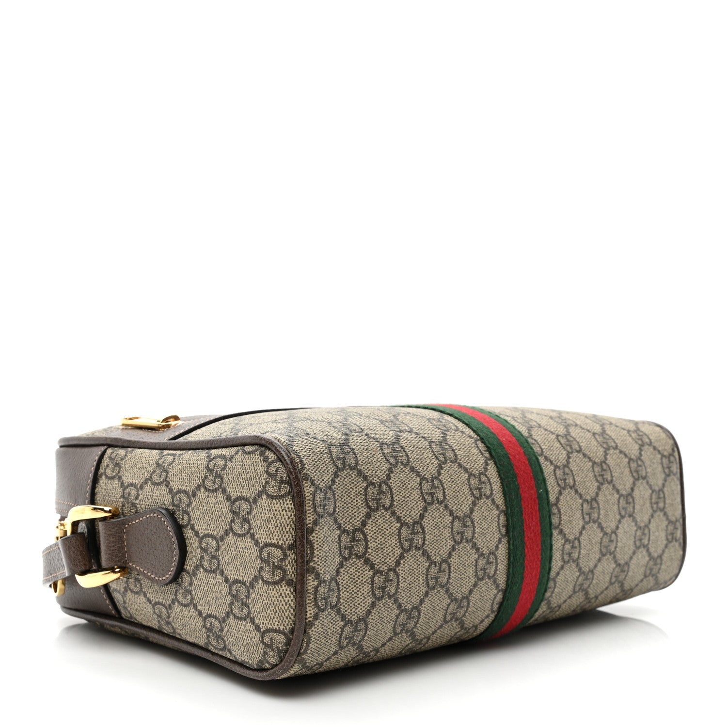 Gucci GG Supreme Monogram Web Small Ophidia Shoulder Bag Brown 4 of 9