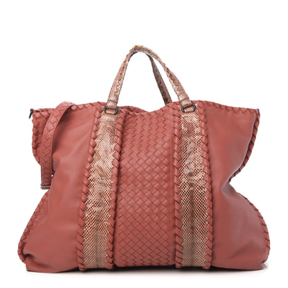 Bottega Veneta Nappa Intrecciato Ayers Convertible Tote Pompei 1 of 10