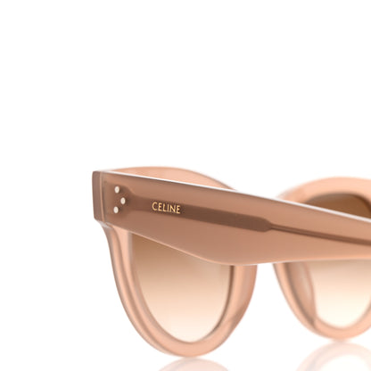 Celine Acetate Studded Mineral Round Sunglasses CL4003IN Light Brown 7 of 8