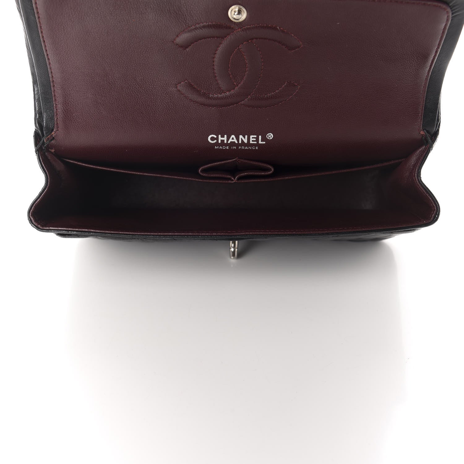 Chanel Lambskin Quilted Medium Double Flap Black 5 of 12