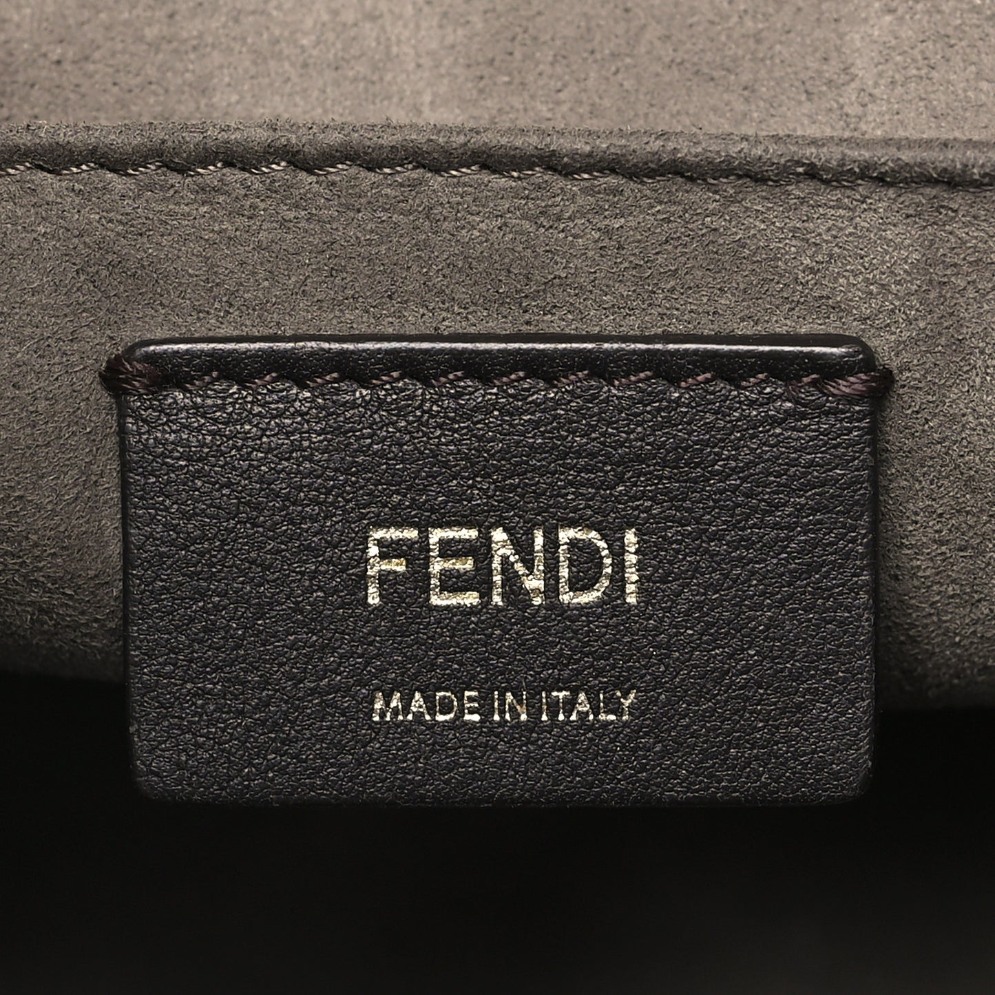Vitello Century F is Fendi Bi-Color FF 1974 Embossed Kan I Shoulder Bag Maya Black