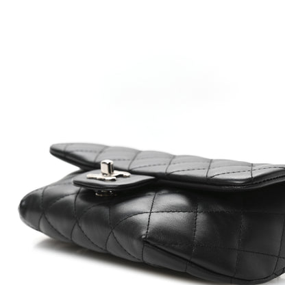 Chanel Calfskin Quilted CC Uniform Flap Belt Bag Black 11 of 12