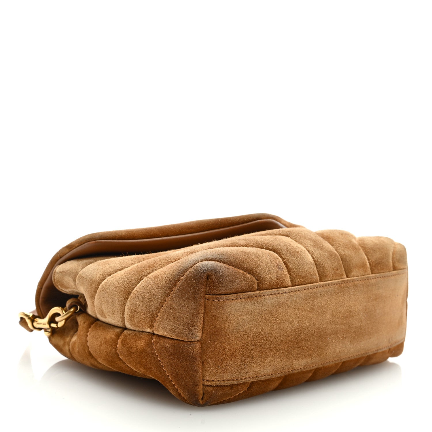 Saint Laurent Suede Toy Loulou Shoulder Bag Cinnamon 4 of 9