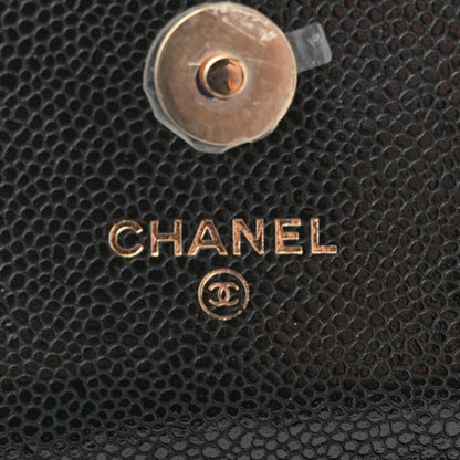 Chanel Caviar Quilted Business Affinity Clutch With Chain Black 6 of 11