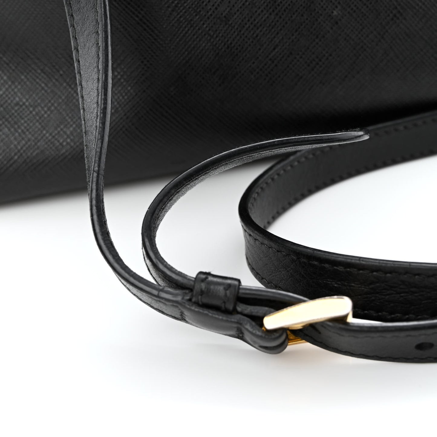 Saffiano City Calfskin Small Esplanade Tote Black