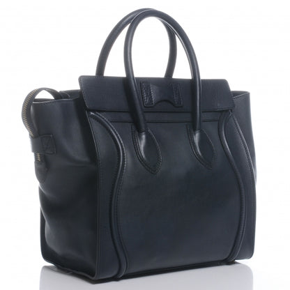 Celine Smooth Calfskin Mini Luggage Navy 4 of 9