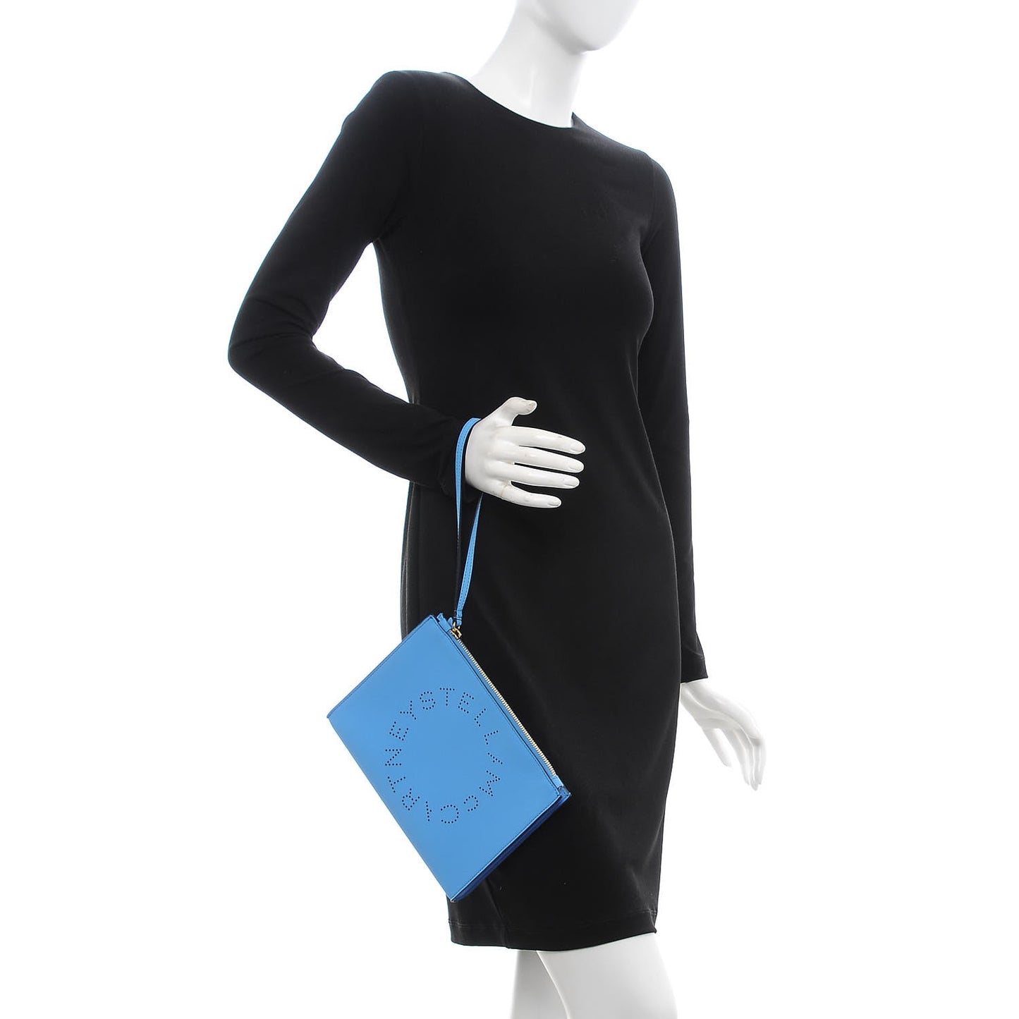 Alter Nappa Perforated Logo Pouch Blue
