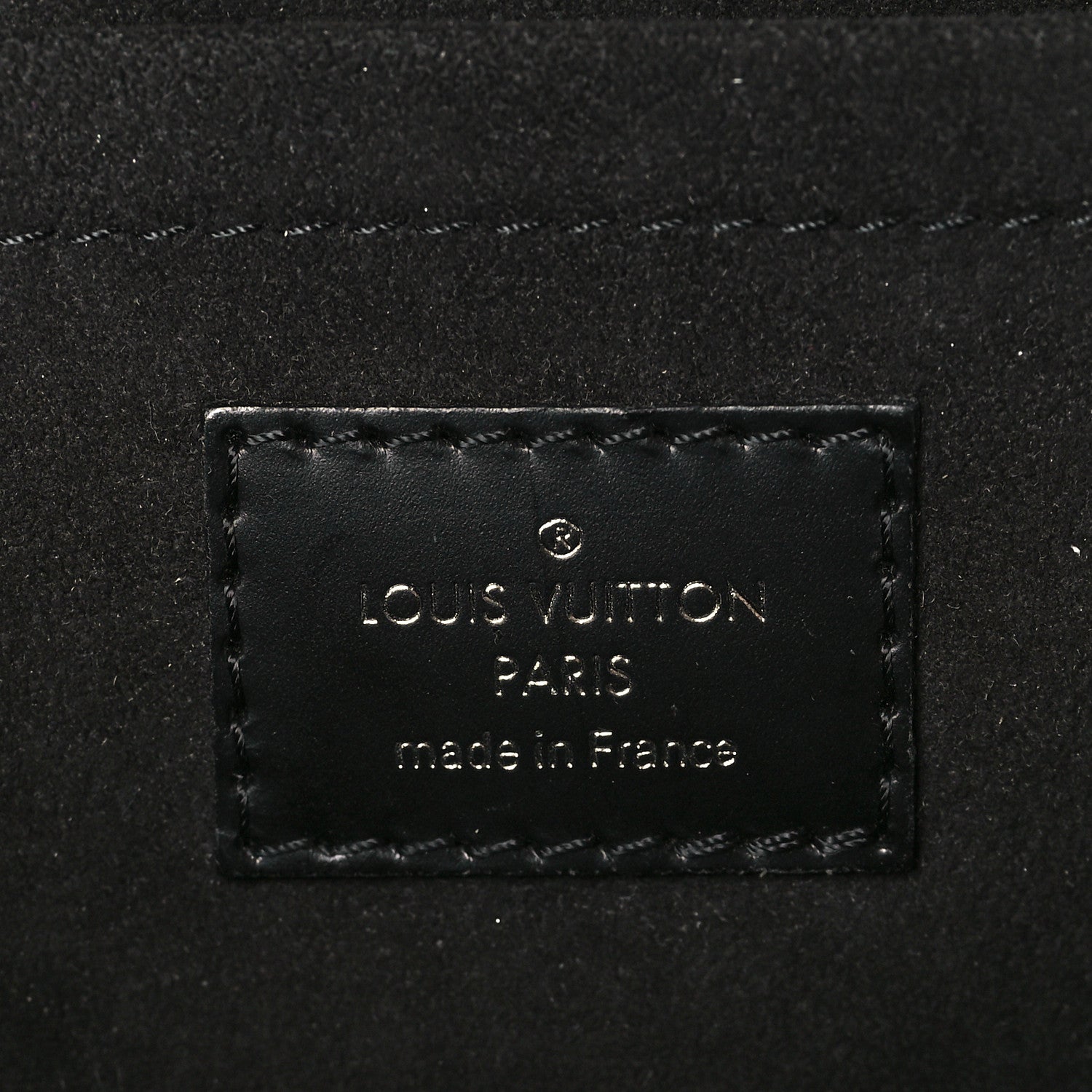 Louis Vuitton Epi Montaigne Clutch Black 6 of 8