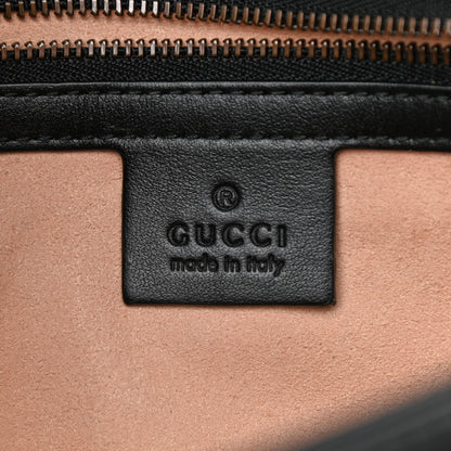 Gucci Calfskin Matelasse Small GG Marmont Shoulder Bag Black 5 of 8