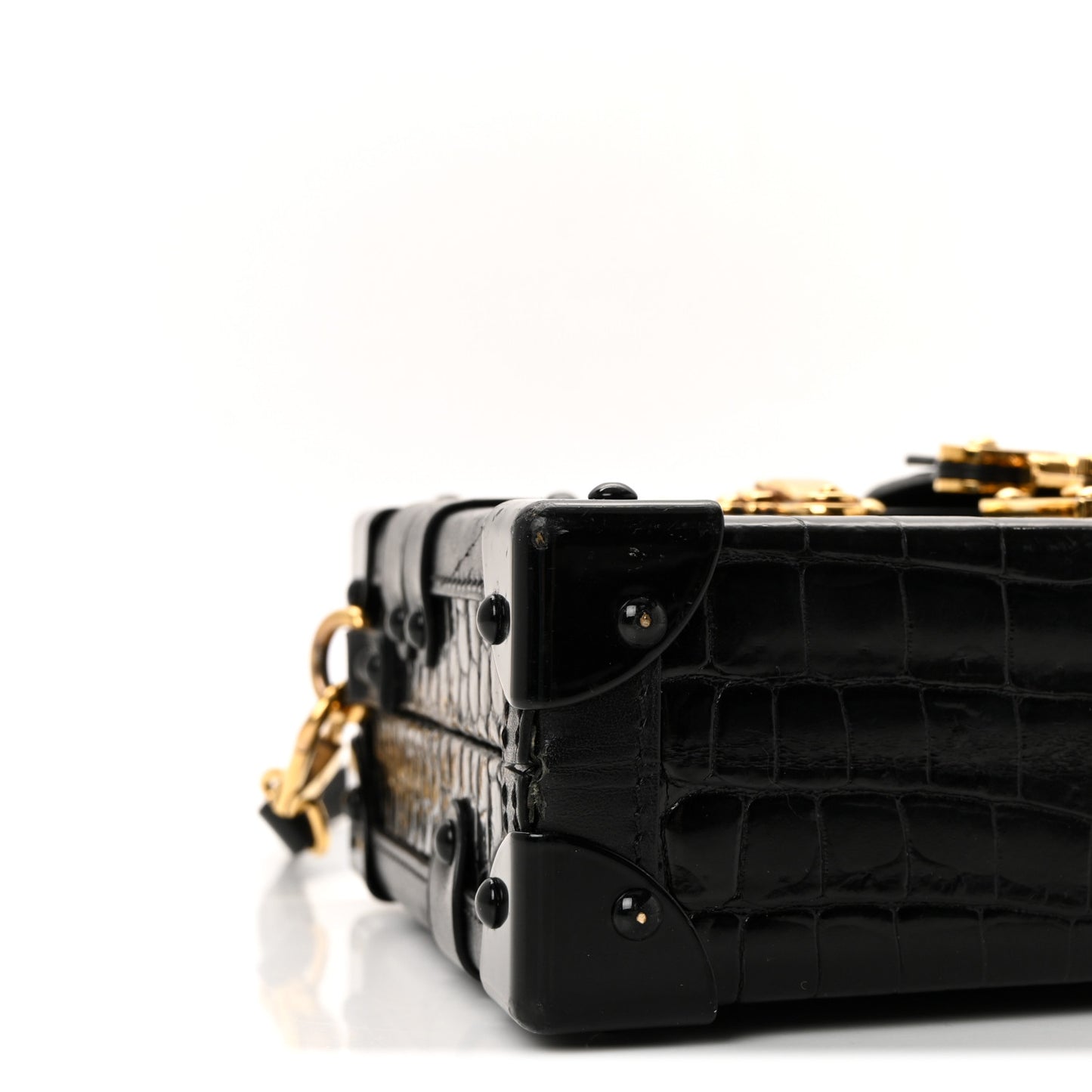 Crocodile Petite Malle Black
