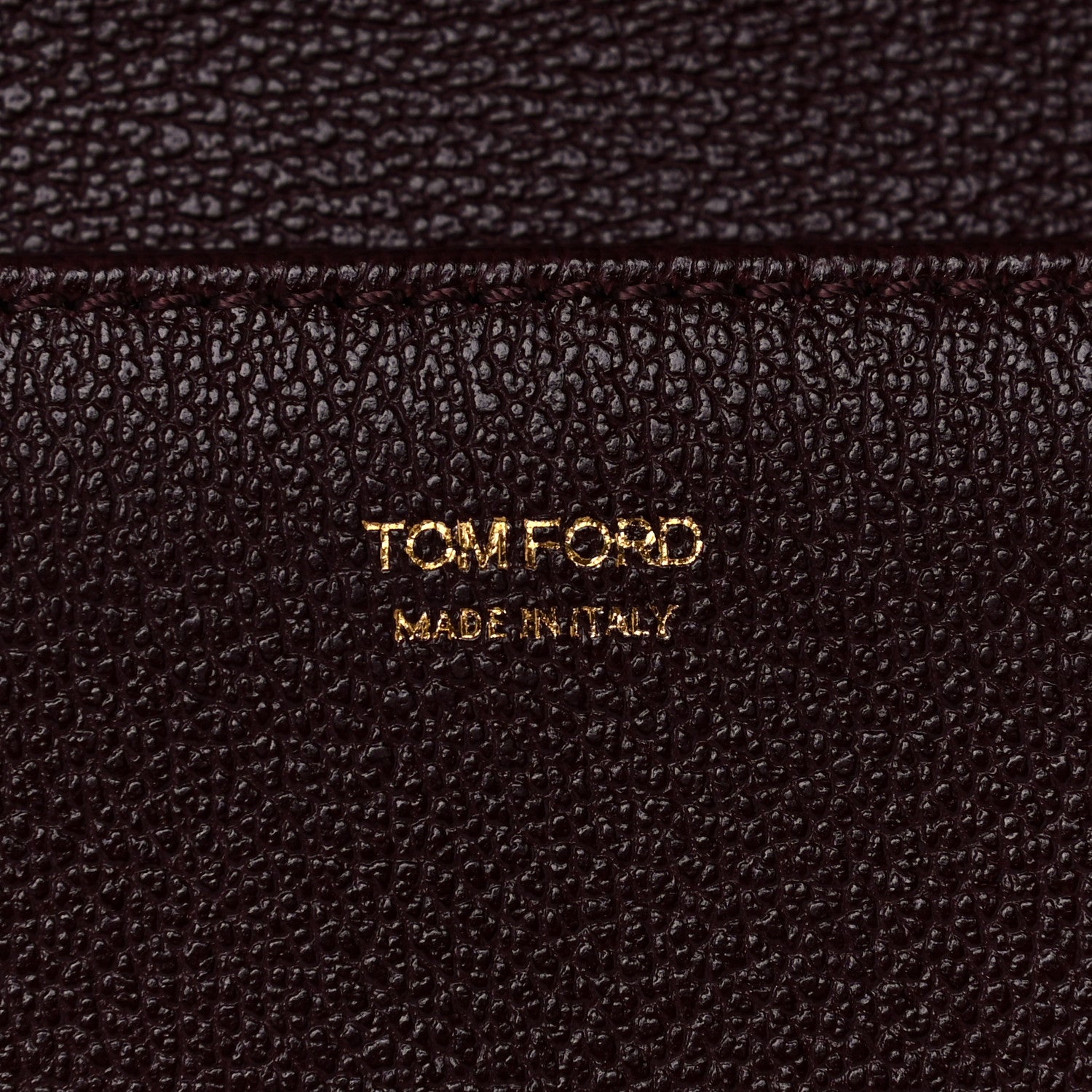 Tom Ford Calfskin Alix Wristlet Burgundy 6 of 9