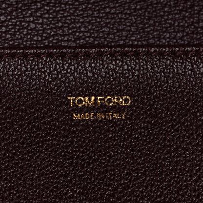 Tom Ford Calfskin Alix Wristlet Burgundy 6 of 9