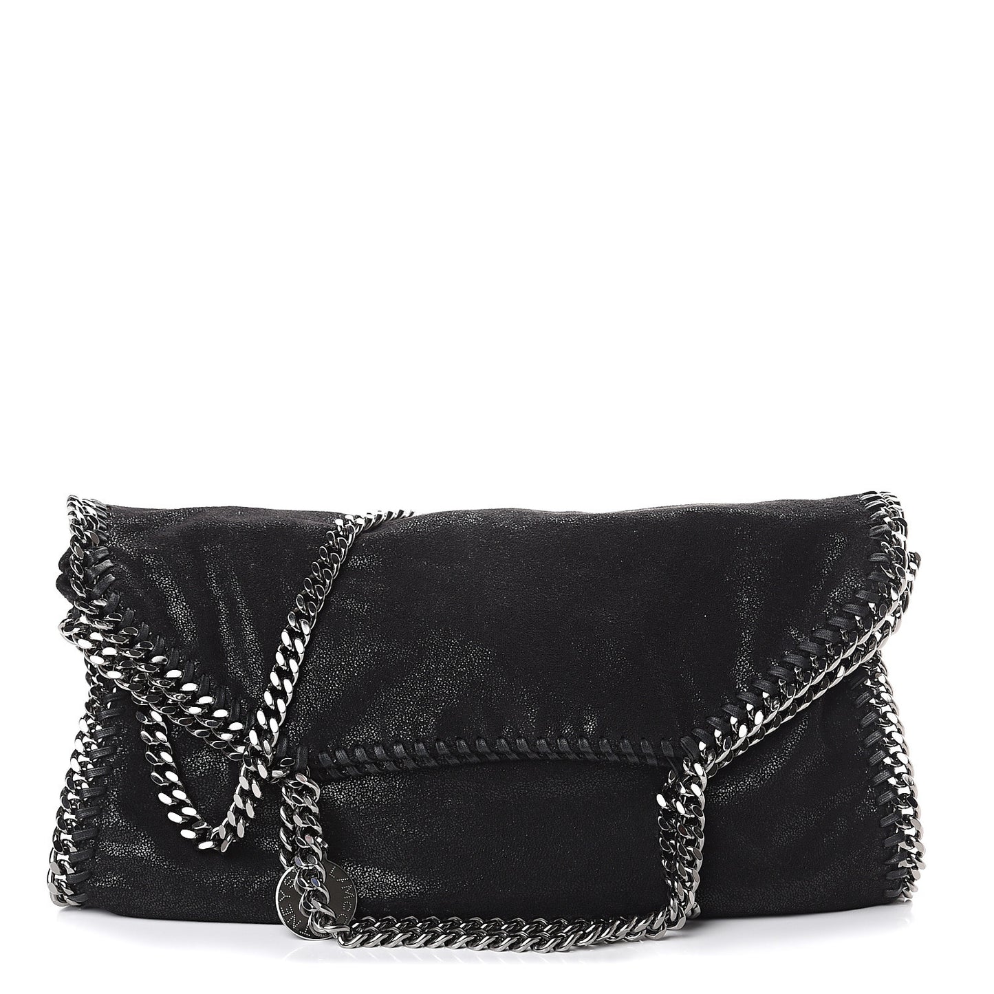 Shaggy Deer Falabella Fold Over Tote Black