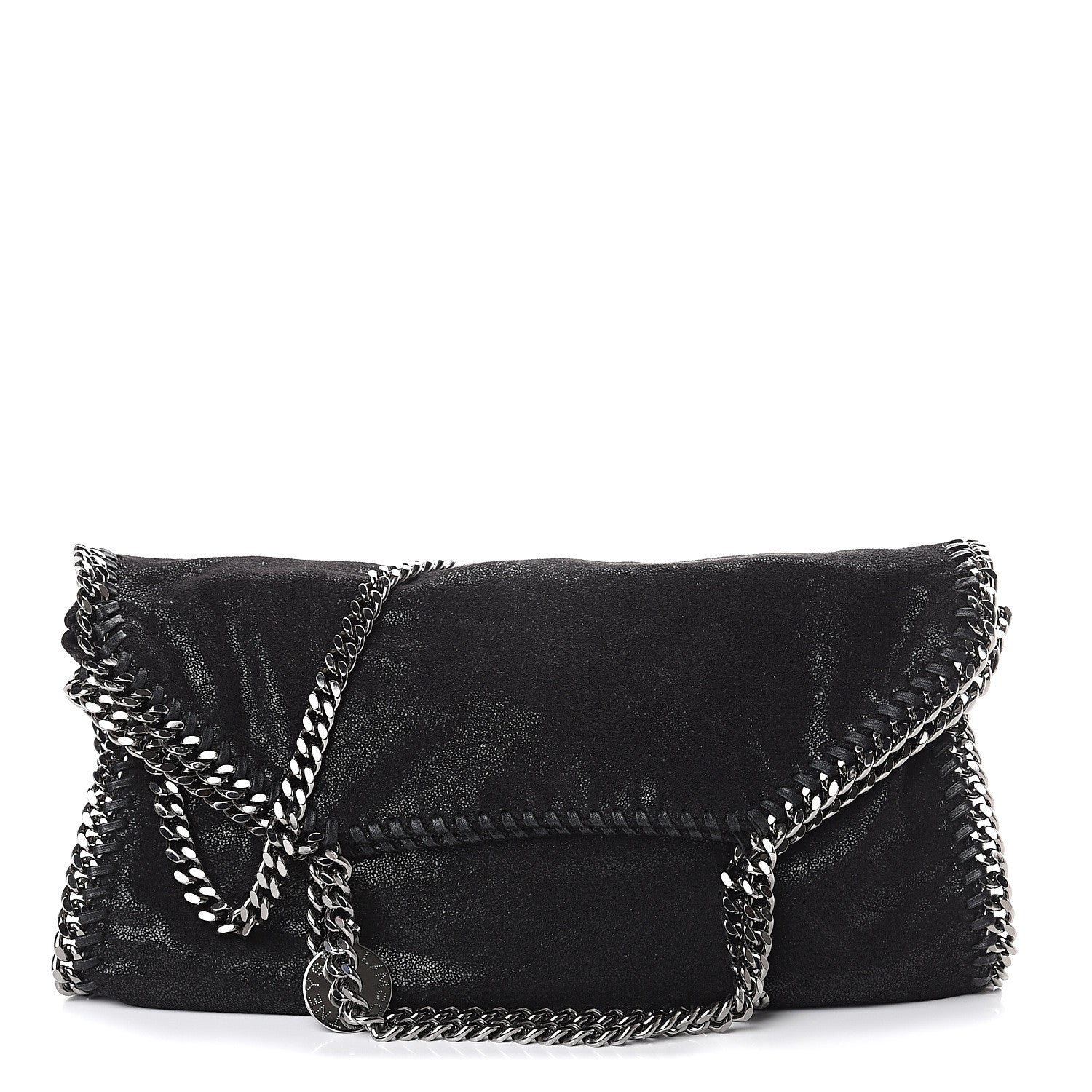 Stella McCartney Shaggy Deer Falabella Fold Over Tote Black 1 of 8