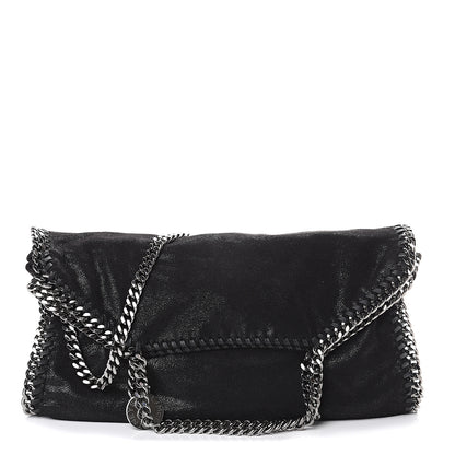 Stella McCartney Shaggy Deer Falabella Fold Over Tote Black 1 of 8