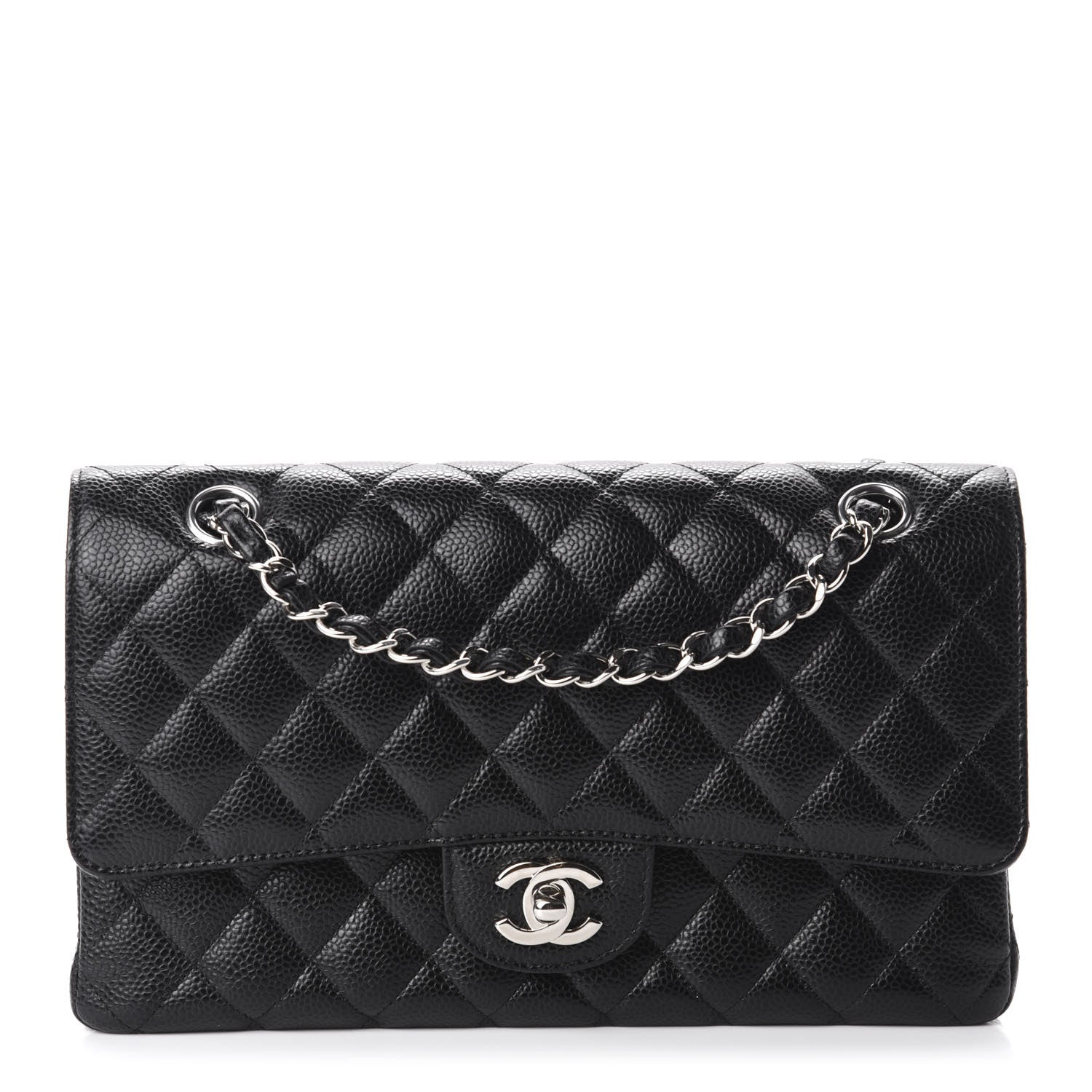 Chanel Caviar Quilted Medium Double Flap Black 1 of 9